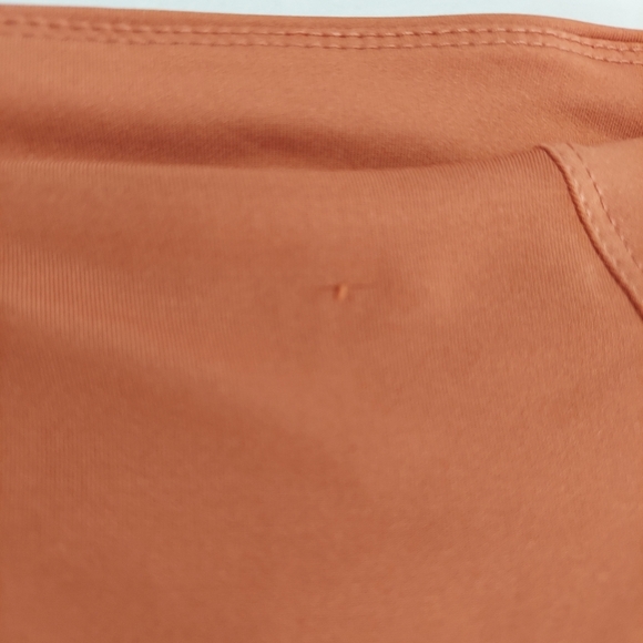 Womens Athletic Skirt Medium Rust Orange Stretch 2 In One Skirt Short Summer - Picture 7 of 13